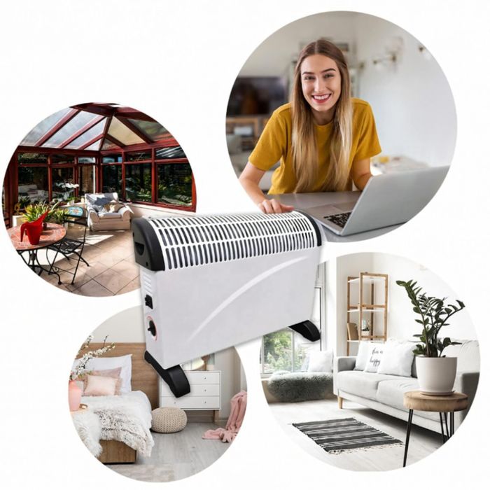 Електрически конвектор 2000 W с термостат – Енергийно ефективен и тих