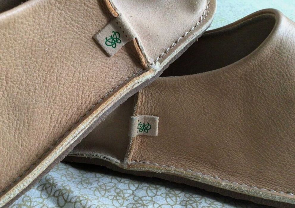 Унисекс Po-Zu меки кожени обувки-пантоф – размер 40-41