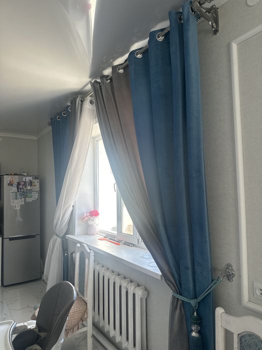 Продам шторы с тюлью и гардинами