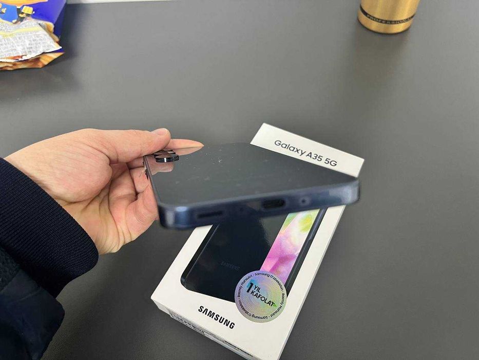 Samsung A35 1 oylik. yangi 100% holati toza