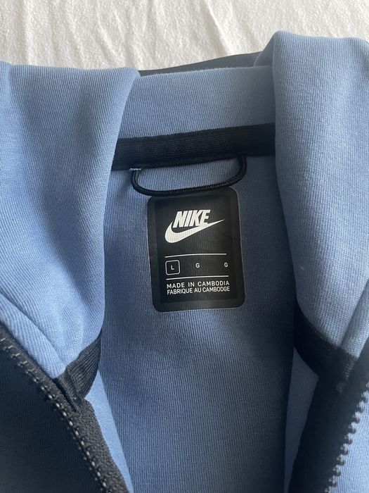 Nike Tech Fleece Track Top Hoodie Суичър Blue Black