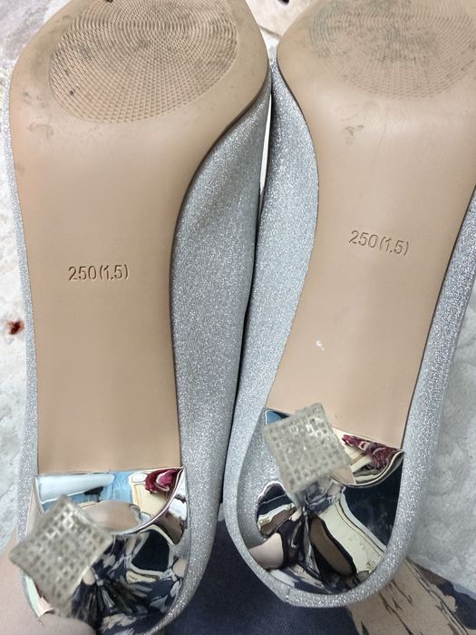 Туфли серые разер 40