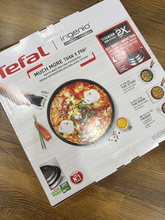 Set 4 piese TEFAL Ingenio Emotion, tigaie de 22/24/28 cm