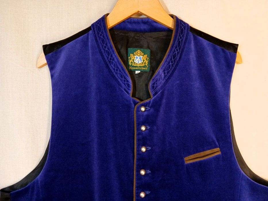 Veste bavareze Nr 54/56 vesta catifea Tracht Oktoberfest vanatoaret