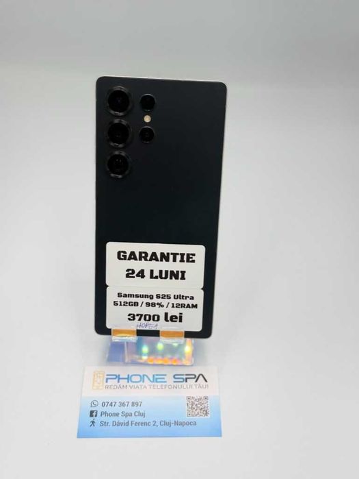 Samsung S25 Ultra 512Gb 98% 12RAM- Din magazin,cu garantie! RATE TBI !
