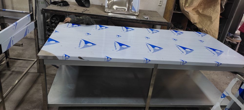 Стол нержавейка мойка стиллаж газ плита Электро плита тележка  новый д