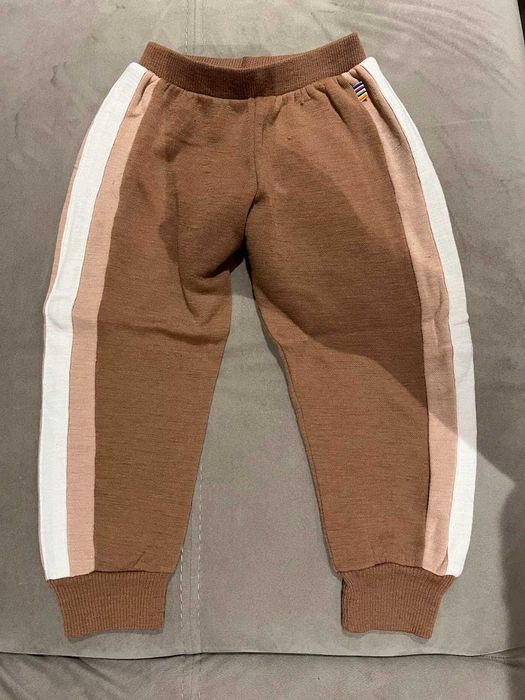 Set cardigan + pantaloni brushed din lână merinos - Mărime 98/104