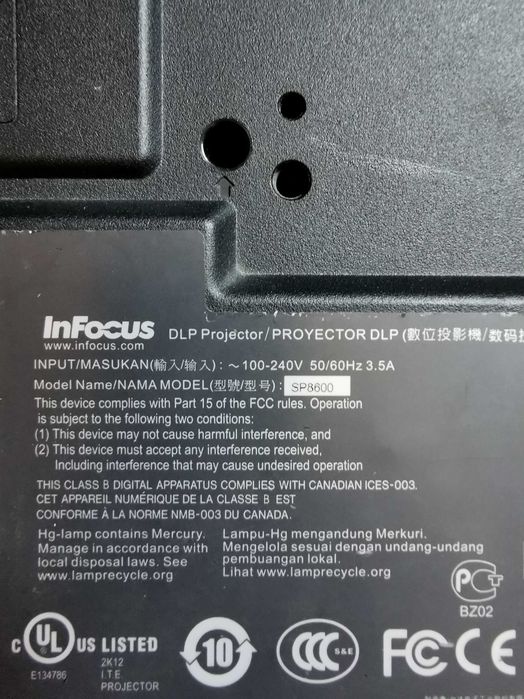 Проектор  InFocus SP8600 - Full 1080p (1920 × 1080) resolution