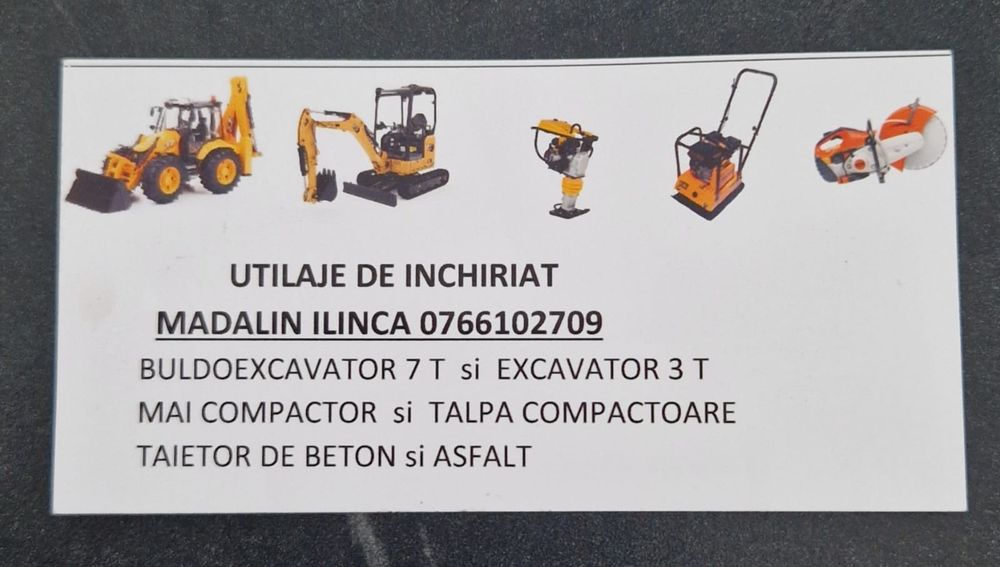 Utilaje de închiriat