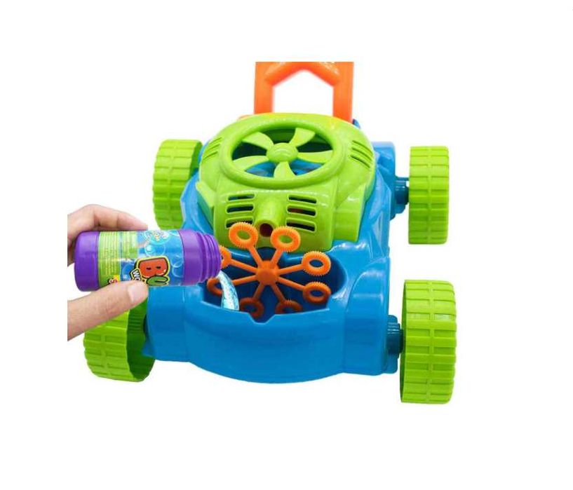 Детска косачка за сапунени балони мехури музикална играчка за бутане