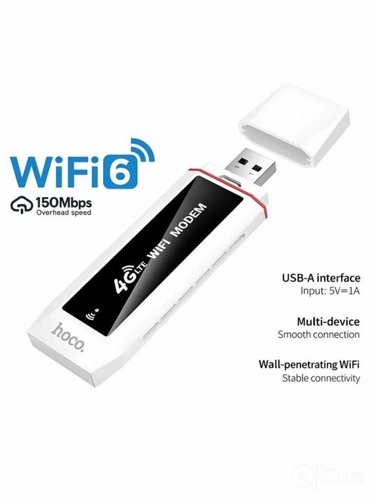 4G Modem Wi-Fi HOCO HI43 Компактный Портативный Роутер. Есть доставка