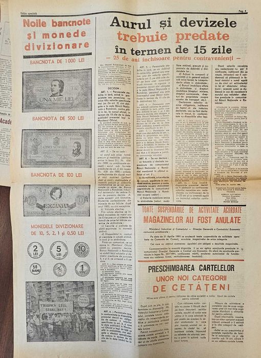 Lot Ziare de Colecție 1991: Ediții Speciale Rare, Săptămâna Mare, Cațavencu