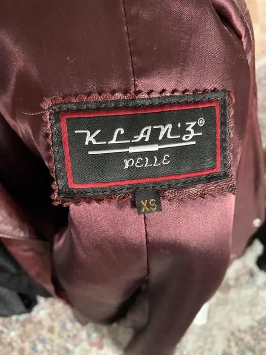 Кожаный плащ длинный