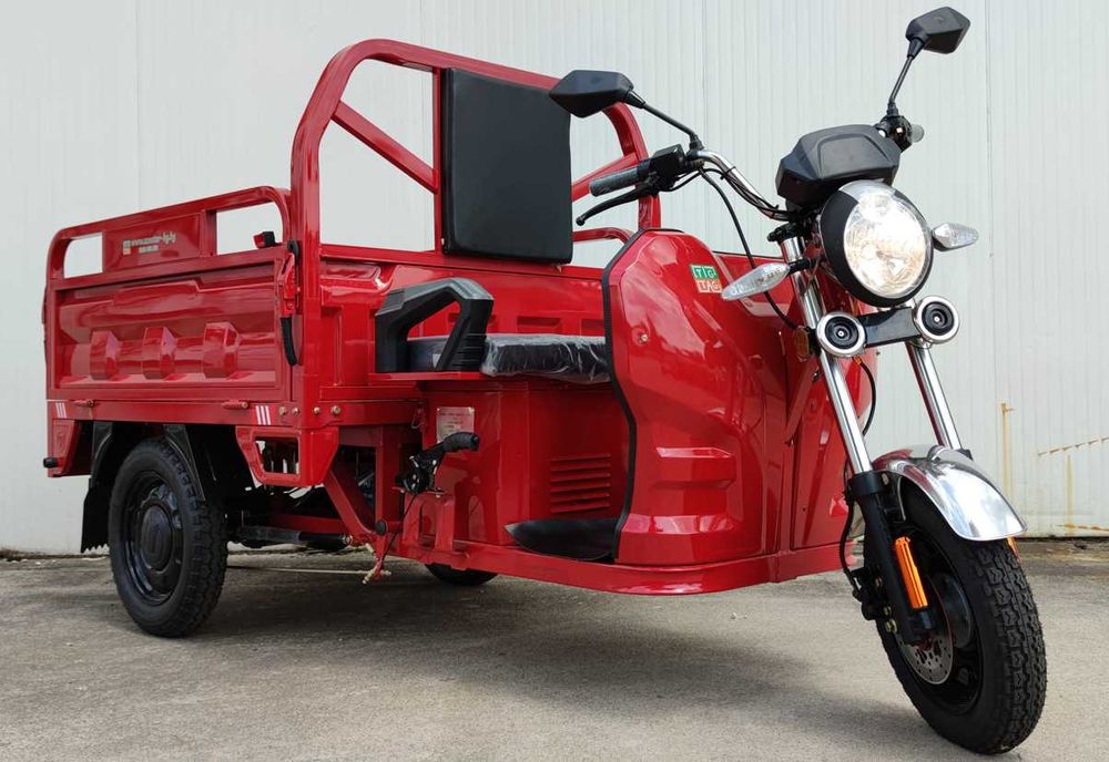 Електрическа карго триколка EcoWay модел JBII 130 самосвал бордо