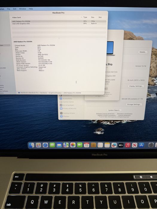 Apple MacBook Pro 16 2019 i9 2.3ghz 32GB RAM 1TB SSD CA NOU