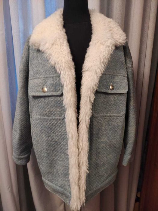 Куртка демисезонная из стеганного денима