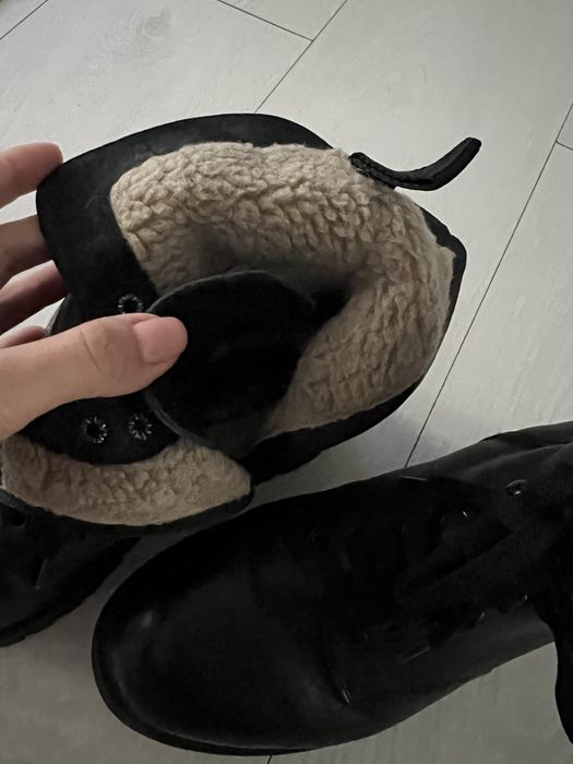 Bocanci din piele cu blanita Anna Cori