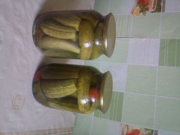 Огурцы 1,5 л маринованные