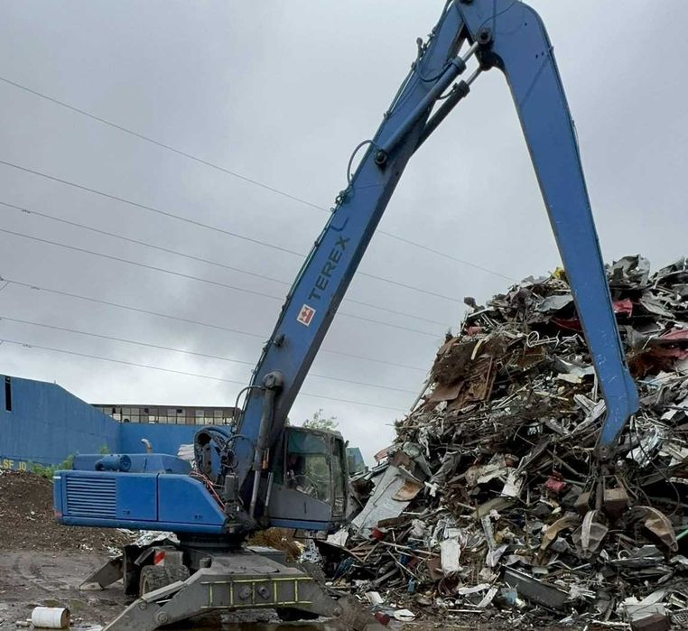 ATLAS TEREX 1704!! Excavator cu graifer si cabina liftanta