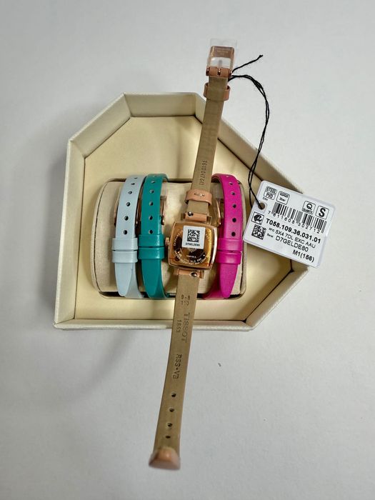 Оригинальные новые Tissot Lovely Square женские часы Швейцария