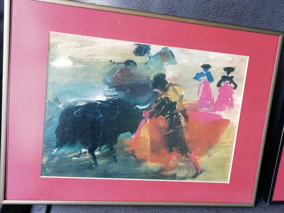 4 Картини - две с испански пейзаж и две с Корида