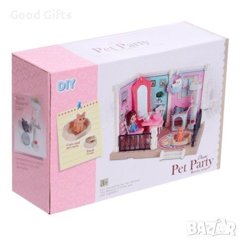 Къща за кукли с животни и мебели