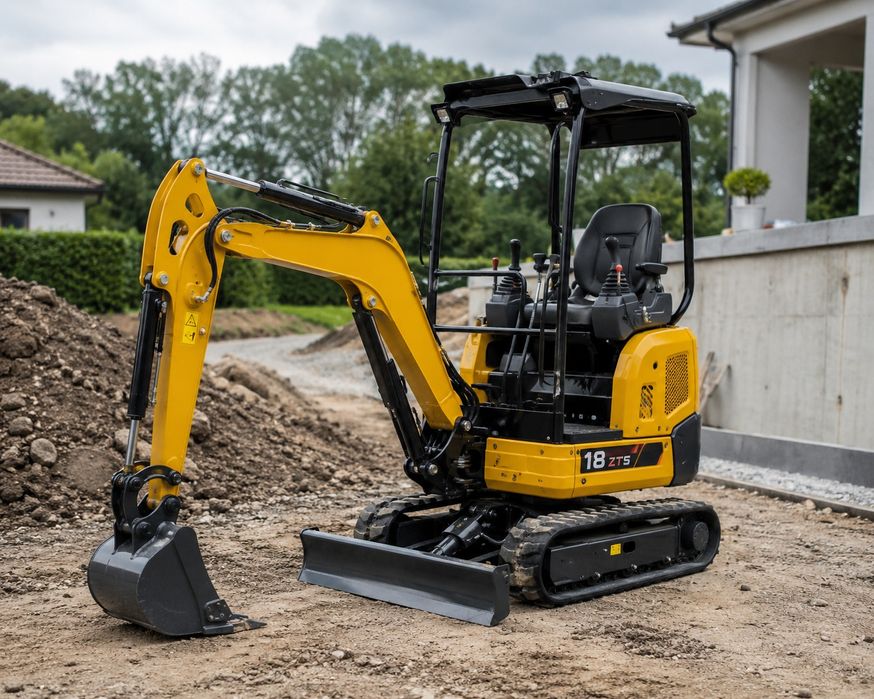 Miniexcavator pentru săpături