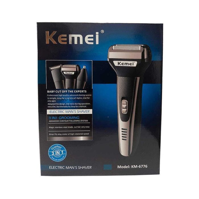 Машинка за бръснене и подстригване 3 в 1 Kemei KM-6776