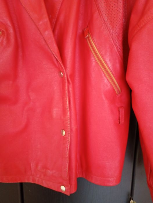 Geaca piele dama vintage