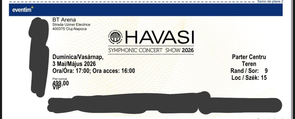 Vand bilete HAVASI