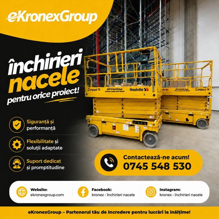 eKronexGroup - Vanzari / inchirieri utilaje / inchirieri nacele - Nacela Haulotte