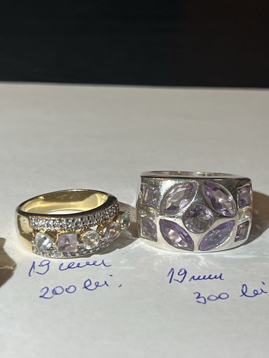 Inele de argint cu pietre naturale