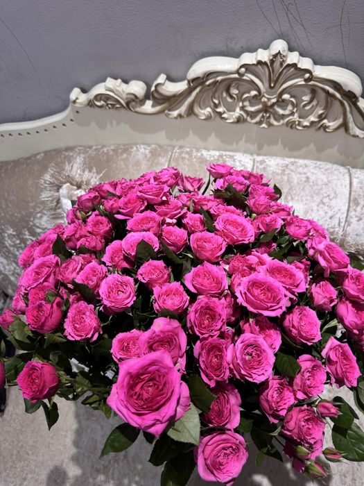 Кустовые розы, 15 штук