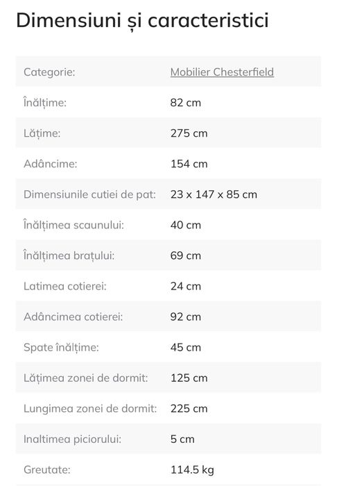 Vand canapea coltar extensibil cu lada depozitare chesterfield catifea