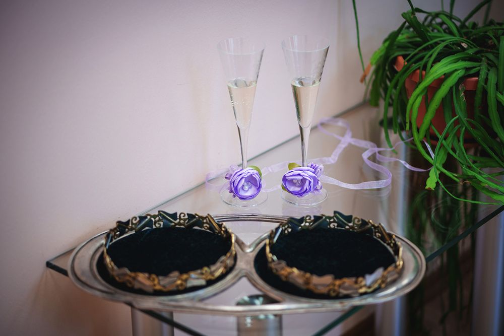 Black FRIDAY / Сватбени панделки за чаши, свещи, шампанско, ракия и др