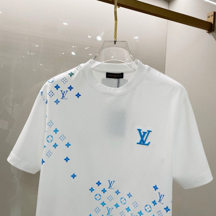 Tricou Louis Vuitton Monogram Blue and White !