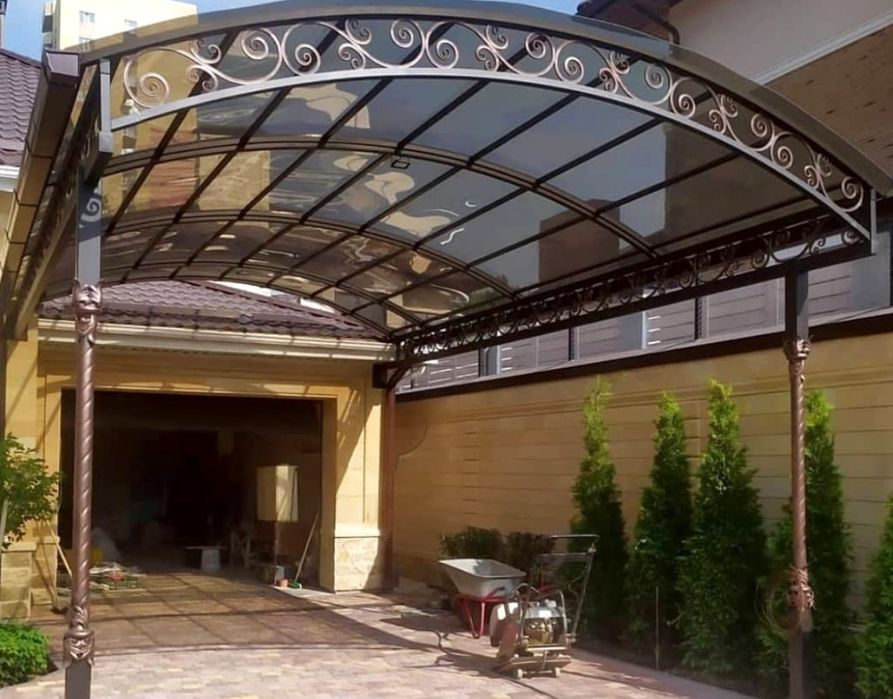 Сварщик, навес, ворота автоматика