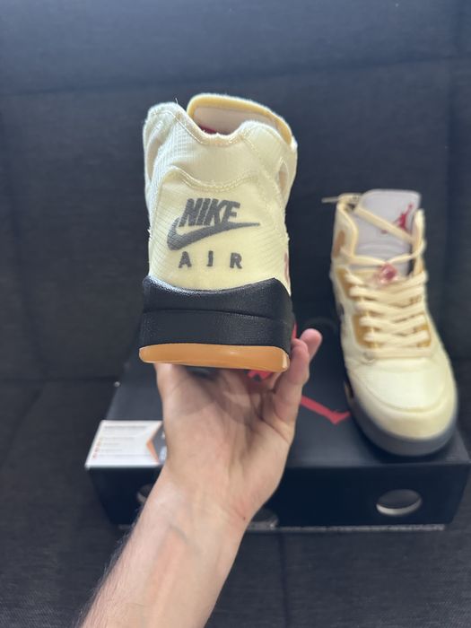 Air Jordan 5 x Off-White Sail