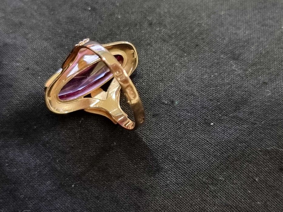 Дамски златен пръстен СССР