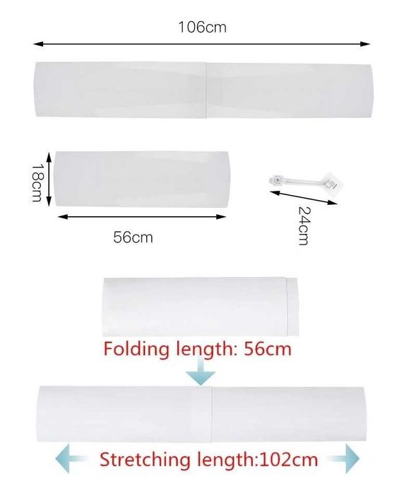 Дефлектор за климатик БЕЗ ДУПКИ Регулиране на Въздушния Поток Smart Wi