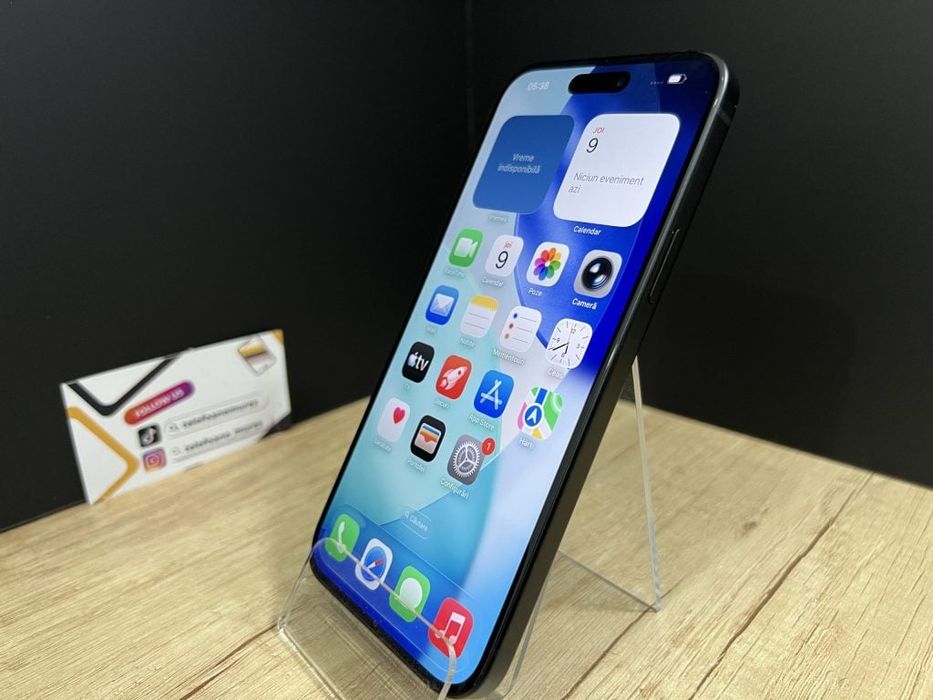 Iphone 15 Plus 128Gb Black Second-Hand 3 ani garanție, Telefoane Mures