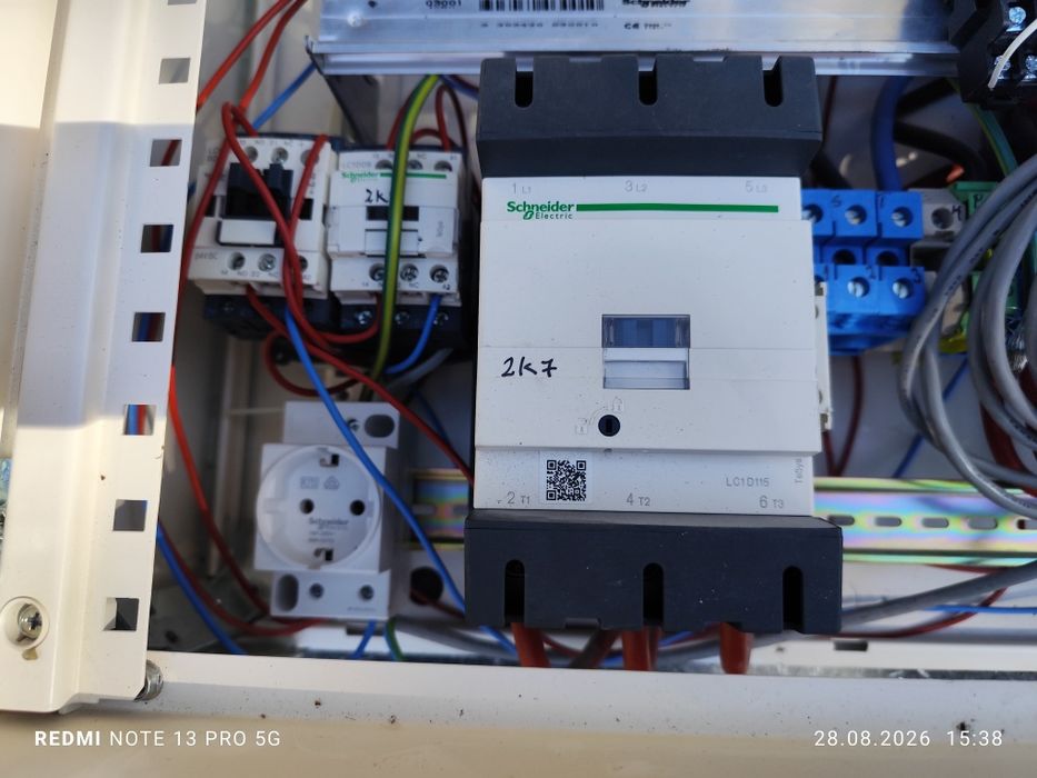 Tablou Electric Trifazat (380V) - Echipare Schneider Electric (Siguranțe 100A, Contactor LC1D115)