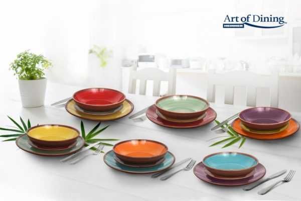 Serviciu de masa ceramica 18 pcs AQUARELLE, ART OF DINING BY HEINNER