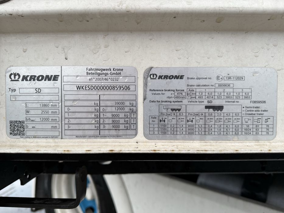 Krone Multos / Varios / Mega , Roti pe 22.5 , inaltime 2.80 - 3.00 M