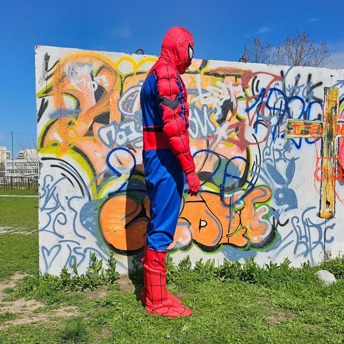 Costum Spiderman Barbati Muschi Super Erou Premium