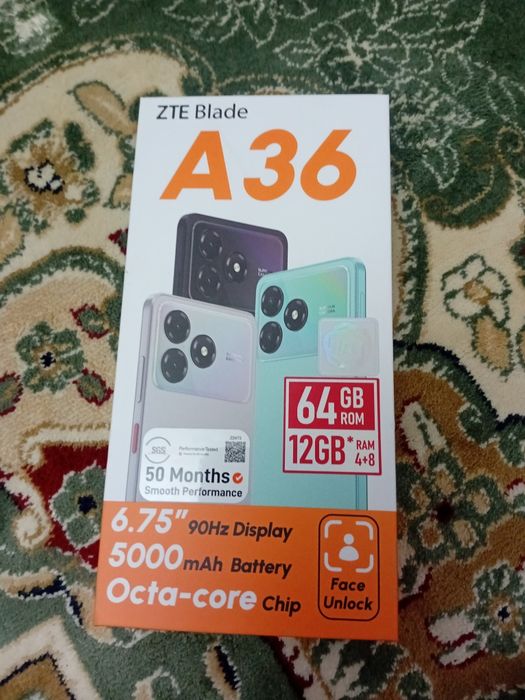 ZTE Blade A36 гарантия 50 месяцов