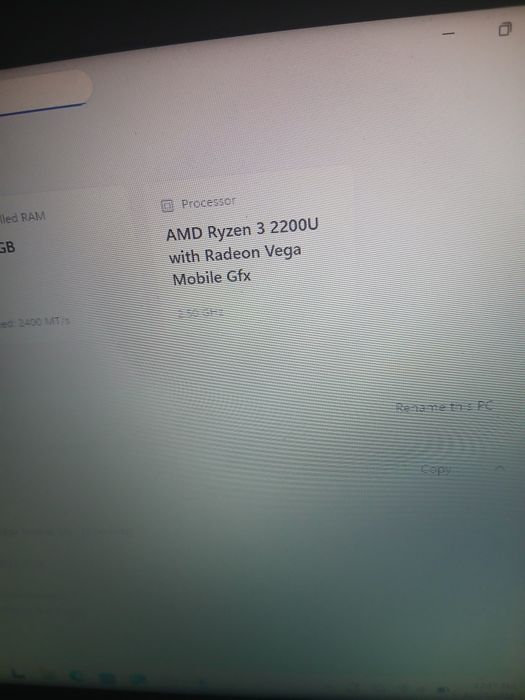 Vand leptop hp rayzen