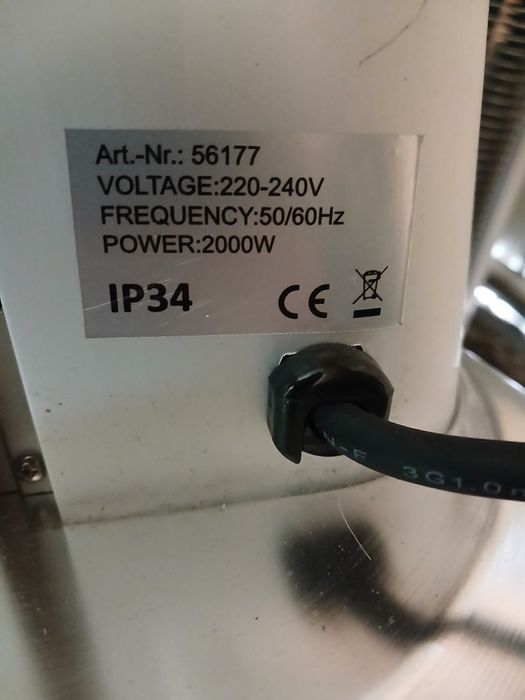 Încalzitor terasa cu telecomanda