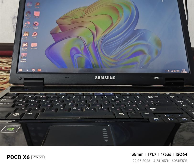 Noutbook Samsung R710 yangiday hali
