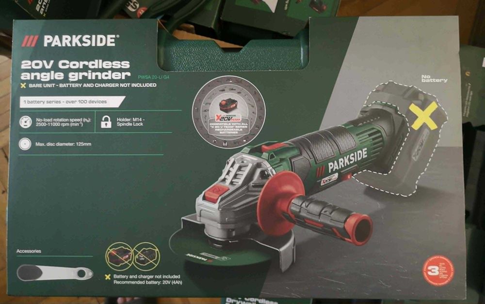 Drujbă cu lanț Parkside NOUĂ pe acumulator 12 V (neinclus), lanț rezervă, minidrujbă, garanție 3 ani